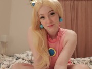 Preview 1 of Stripping and fucking you in my peach cosplay