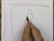 Preview 3 of How to draw a lonely girl drawing pencil Tutorial