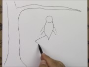 Preview 4 of How to draw a lonely girl drawing pencil Tutorial