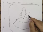 Preview 6 of How to draw a lonely girl drawing pencil Tutorial