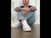 Preview 2 of Stroke Your Dick to Gwen's Soft, Sweaty, Wrinkled Soles! - Vol 3 (HD PREVIEW)
