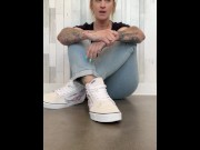 Preview 3 of Stroke Your Dick to Gwen's Soft, Sweaty, Wrinkled Soles! - Vol 3 (HD PREVIEW)