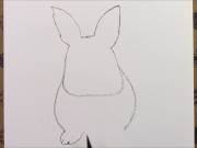 Preview 2 of How to draw cute rabbit pencil drawing video