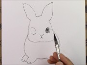Preview 5 of How to draw cute rabbit pencil drawing video
