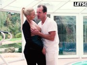 Preview 3 of Bubble Butt Karol Lilien Pounded By The Pool Missionary Style In Her Tight Vagina - LETSDOEIT