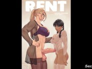 Preview 1 of Rent - Ebony College girl becomes Anal Fucktoy for Futa Landlord