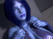 Preview 3 of Sex with Cortana on the Bed | Halo 3D Porn Parody