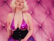 Preview 5 of Sissification FemDom POV video: sexy MILF dirty talk and humiliation (Arya Grander) training sissy