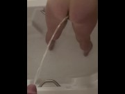 Preview 4 of Dirty slut wants piss to fill her holes