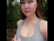 Preview 6 of TOUCHING BOOBS IN THE NATURE - ONLYFANS @msbreewc