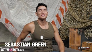Soldier Sebastian Green Bangs Out Hunk - Brandon Anderson, Sebastian Green - ActiveDuty