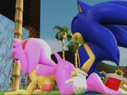 Preview 1 of Sonic Fucks Amy's Tight, Wet Pussy & Gives Her a Creampie (ADR/ASMR) Animation: dradicon