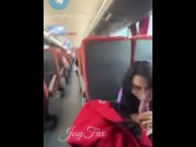 Preview 6 of Blowjob and fuck in a public bus
