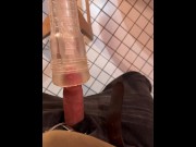 Preview 5 of Horny guy plays with fleshlight