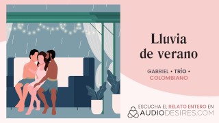 Relatos para tocarme: Trío inesperado y mi mujer no se da cuenta [audio erótico en español] 🎧