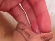 Preview 2 of Dirty creamy pussy close up. I need someone to lick out my pussy discharge