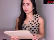 Preview 4 of Sexy Asian Secretary Bribes You with her Tight Pussy -ASMR