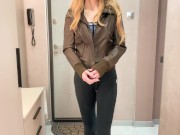 Preview 1 of Real Cheating While Wife in Bathroom - Russian Amateur with Dialogue