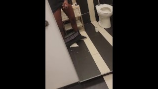 Bustin a Nut at Work on bathroom floor
