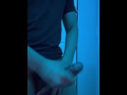 Preview 5 of Snuck in bathroom and jerked off and then finished with a huge cumshot in my room