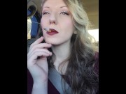Preview 4 of Compilation of Sexy & Seductive Recent Smoke Exhales for you- XOXO- Roxy