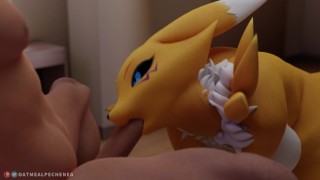 Renamon Has Sex With You In The Shower