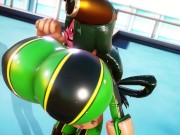 Preview 2 of Tsuyu Asui Breast Expansion With Thumb Blowing | Imbapovi