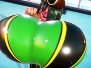 Preview 4 of Tsuyu Asui Breast Expansion With Thumb Blowing | Imbapovi