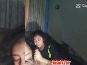 Preview 1 of Me coge mi novio en el sofá y casi nos descubren Porno casero *usar auriculares*