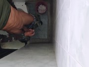 Preview 3 of I leave training to masturbate in the battalion bathroom. Colombian soldier.