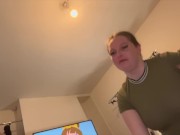 Preview 3 of British slut Eliza smoke takes a few loads of hot cum to the face & tongue compilation/ cumpilation