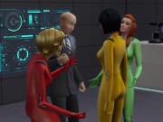 Preview 1 of Totally Spies having sex with Jerry - 3 women and an old man