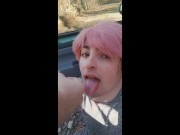 Preview 2 of Quick sucking at the travel break :)