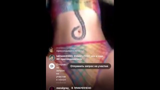 Russian Exhibitionist Couple Gets Freaky On Insta Live
