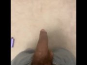 Preview 1 of At home stroking this dick horny as fuck (excuse dog barking in background lol)