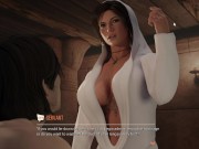 Preview 2 of Horney Lara Croft From Tomb Raider Try to Have Sex With Massage Therapy ( Croft Adventure ep 5)