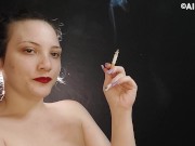 Preview 3 of Nude close up side view smoking