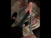 Preview 1 of Girl vacuuming cock