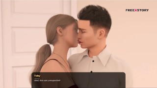 No More Money adult sex game - kissing scenes with Lisa - adult Visual Novel