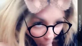Snapchat blowjob with fan