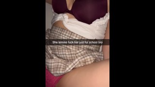 Beautiful 18 y.o student fucks after class and gets cum on pussy