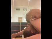 Preview 5 of Black man fucks black Bbw throat