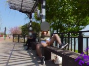 Preview 4 of I boldly masturbated on the side of the road with a stranger sitting next to me.