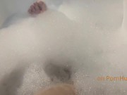 Preview 2 of WHEN MY LEGS ARE IN THE BATH I CUM AT ONE TOUCH. LOOK AT FEET AND TOES IN FOAM