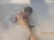 Preview 6 of WHEN MY LEGS ARE IN THE BATH I CUM AT ONE TOUCH. LOOK AT FEET AND TOES IN FOAM