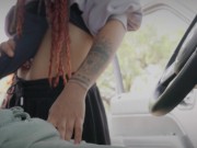 Preview 4 of Lost on the road and STRANGER girl SEDUCE ME and SUCK my DICK until I CUM her MOUTH