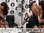 Preview 3 of ANGIE NINFA SE SIENTA ARRIBA DE ELO PODCAST EN EL CUARTO PICANTE