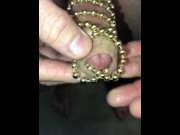 Preview 1 of Watch me use a beaded necklace to stimulate my cock while I masturbate and cum