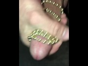 Preview 4 of Watch me use a beaded necklace to stimulate my cock while I masturbate and cum