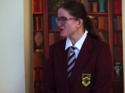 Preview 1 of The Sixth Formers Bargain - Nicky Montford swaps detention for a caning